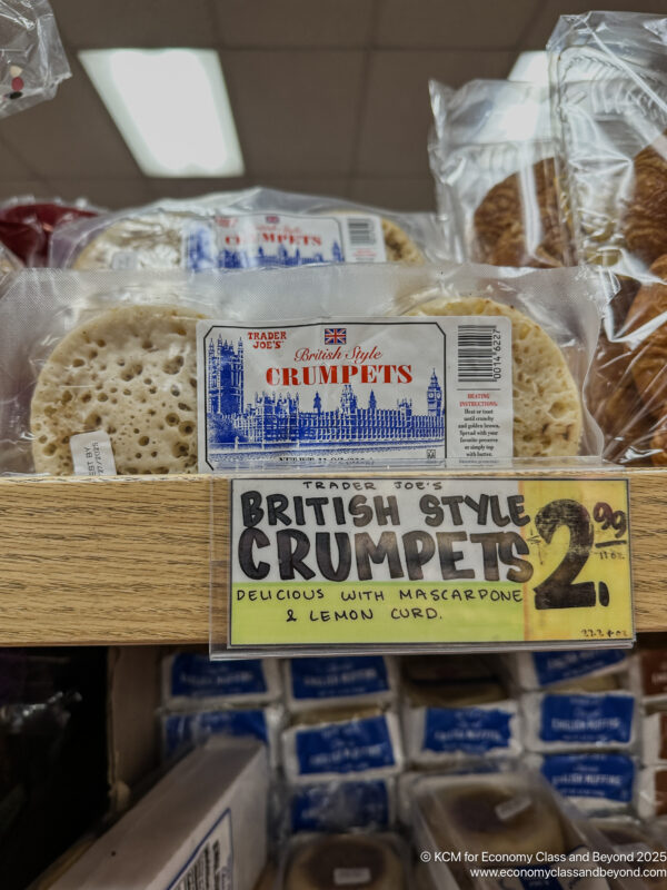 a package of crumpets on a shelf