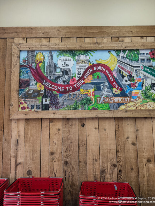 a painting on a wood wall