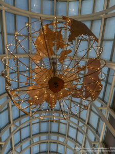 a large chandelier with lights