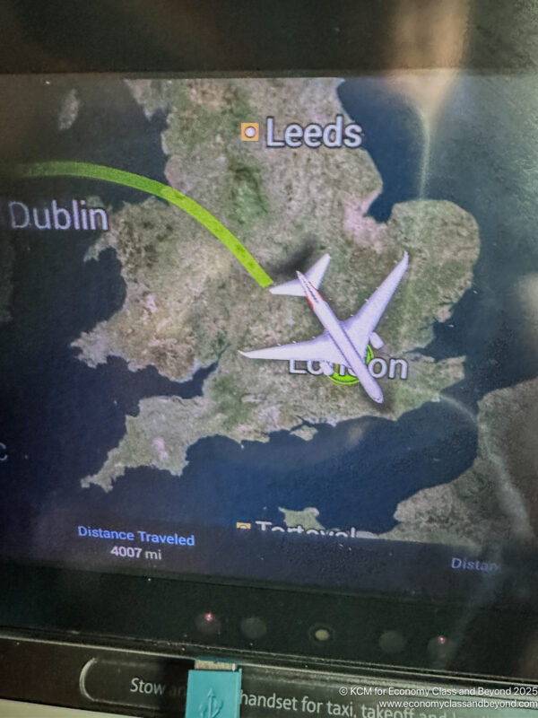 a plane flying over a map
