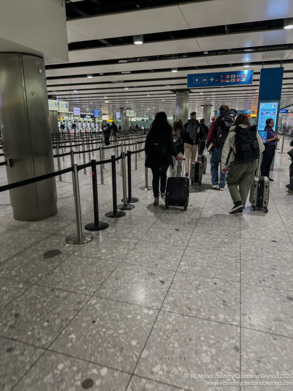 people walking in an airport