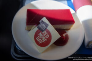 a plate of desserts on a table