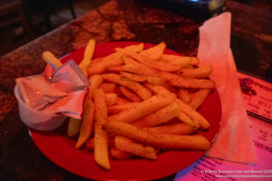 a plate of french fries