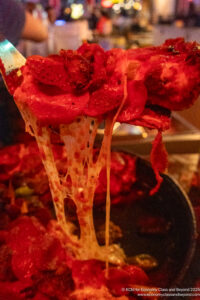 a close up of food
