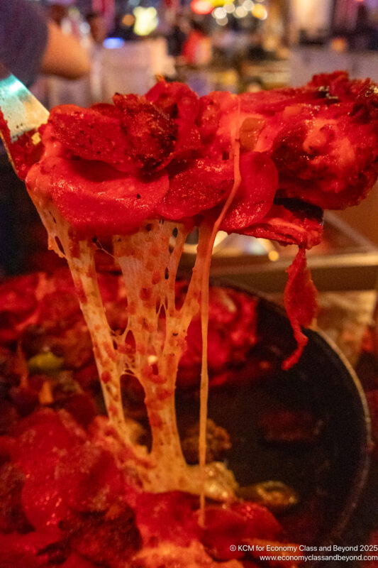 a close up of food