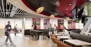 Manchester Airport Terminal 3 Refurbishment. Rendering, MAG
