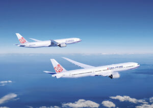 Boeing rendering of a 777-9 and 777-8F in China Airlines livery - Rendering, The Boeing Company