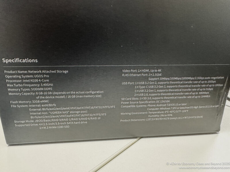 NASsync 4800 specs