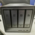 a computer hard drive on a table