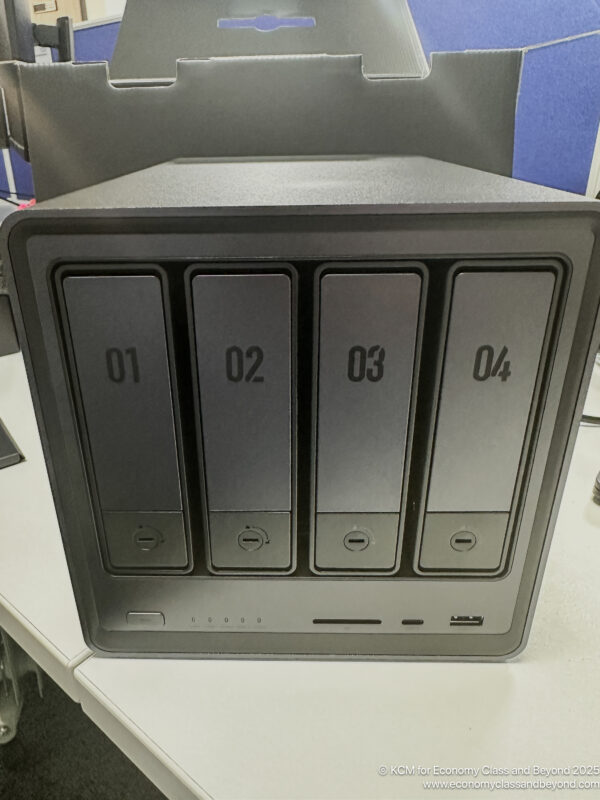 a computer hard drive on a table
