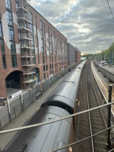 Departing trains at the Jewlery Quarter, Birmingham