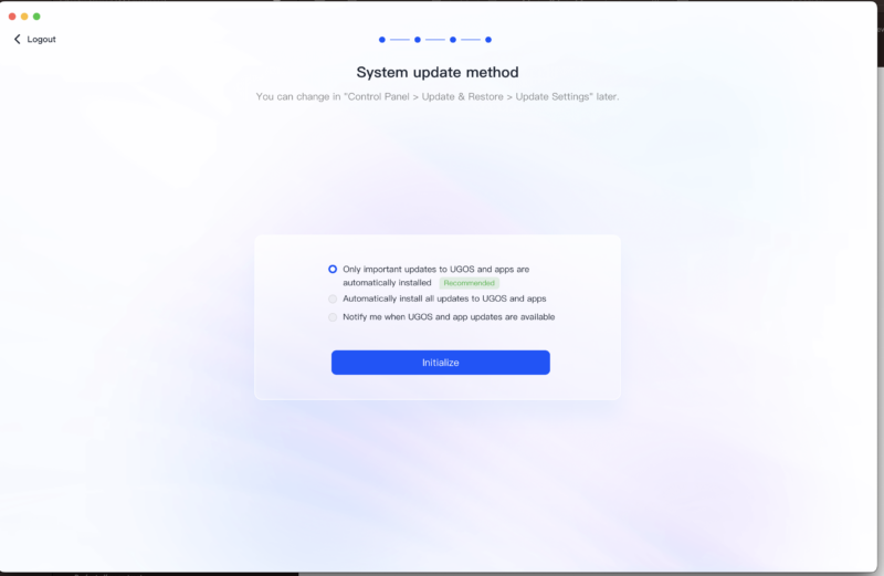 UGOS - Set up update methods