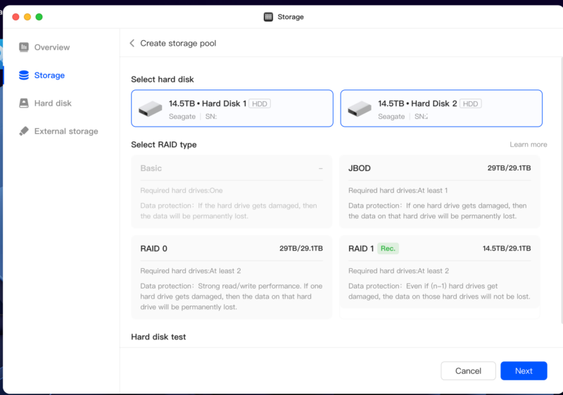 UGOS - Storage Manager