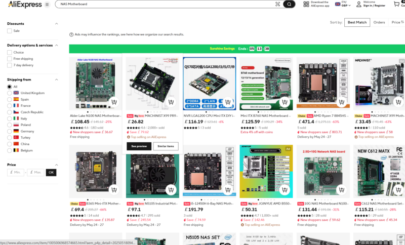 AliExpress Motherboards 