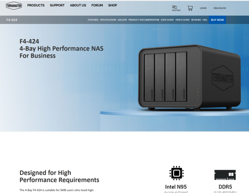 a computer hard drive on a website