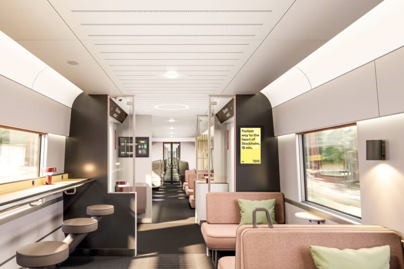 Arlanda Express - Interior, Rendering Stadler Rail