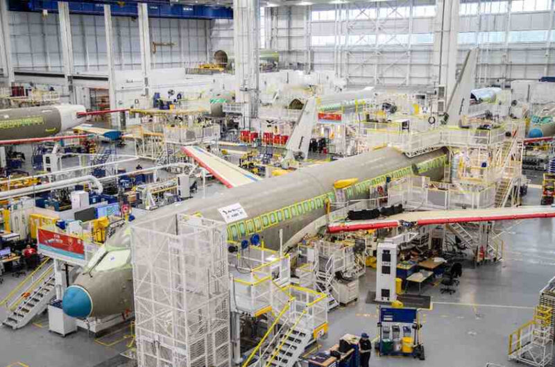 First Air Niugini A220 in the Final Assembly Line in Mirabel, Canada - Image, Airbus