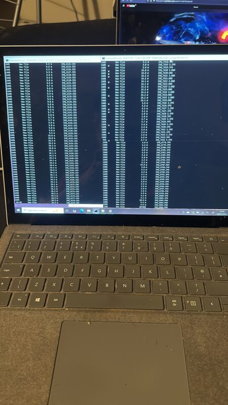 a laptop with a keyboard