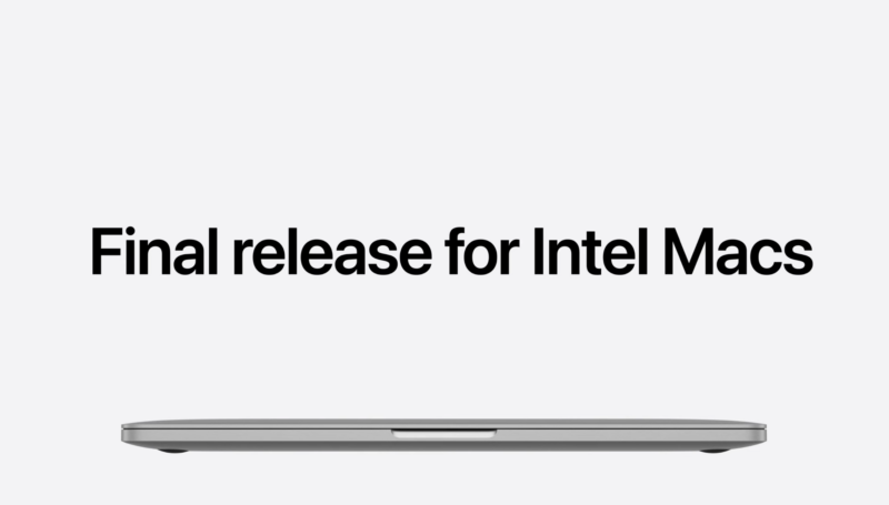 Goodbye to Intel Macs - Image, Apple, via Platform State of the Union 
