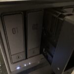 Inserting the populated drive into the NAS
