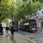 Under shady trees on Colmore Row, Birmingham