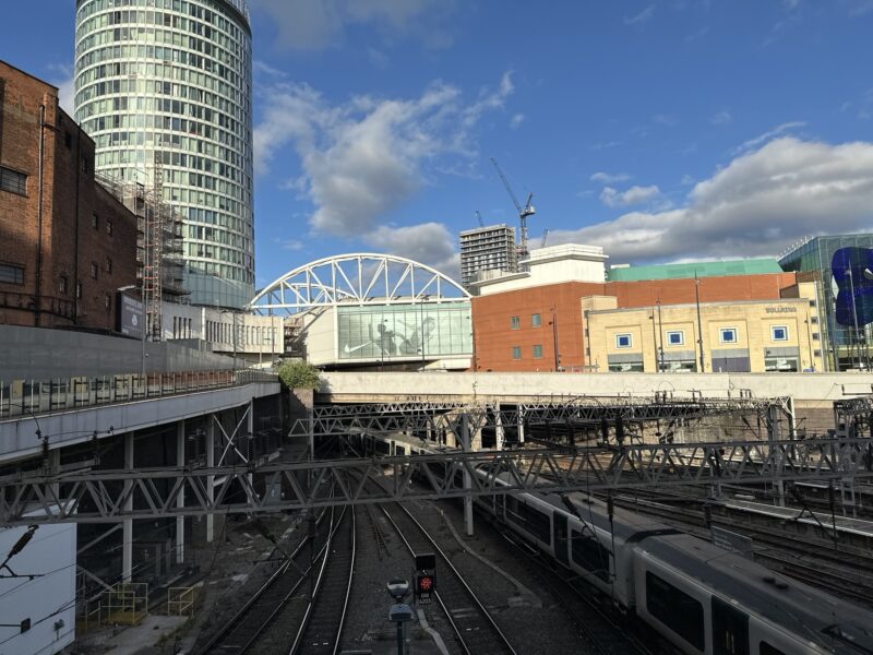 West Midlands Railway Service entering New Street Station 