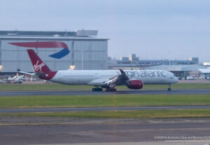 Virgin Atlantic Airbus A350-1000 arriving at London Heathrow Airport - Image, Economy Class and Beyond