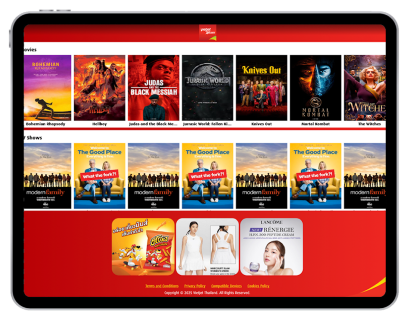 VietJet Thailand IFE pwoered by Bluebox Blueview - Image, Bluebox/VietJet