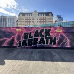 a wall with a sign painted on it