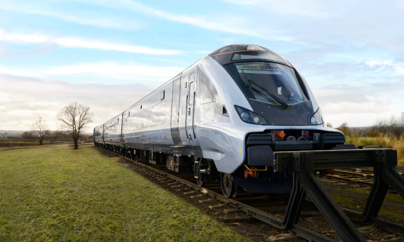 a train on the tracks