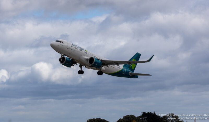 Aer Lingus Airbus A320neo taking off from Dublin Airport - Image, Economy Class and Beyond