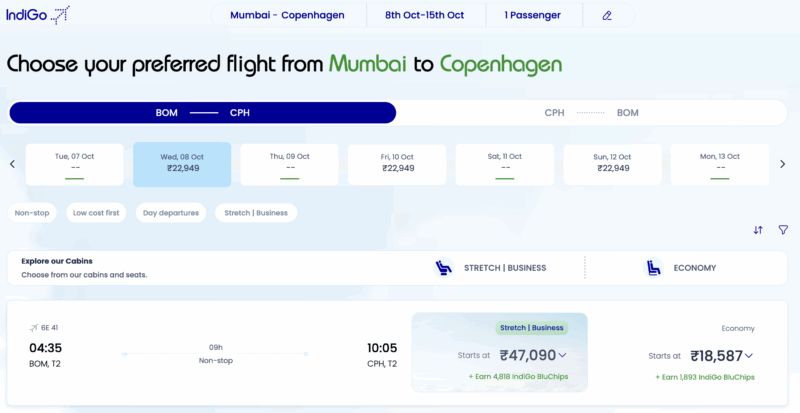 Indigo Mumbai-Copenhagen route launch 
