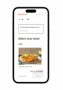 a cell phone with a menu