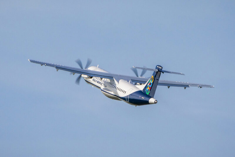 Olympic Air ATR72-600 taking off - Image ATR Aircraft 