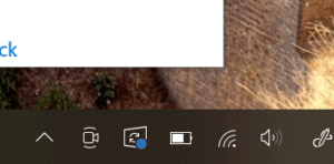 Windows Update Blue Spot of Upgrade