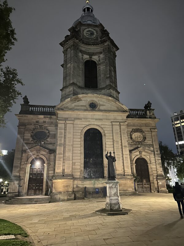 Birmingham Cathedral at night - Image, Economy Class and Beyond