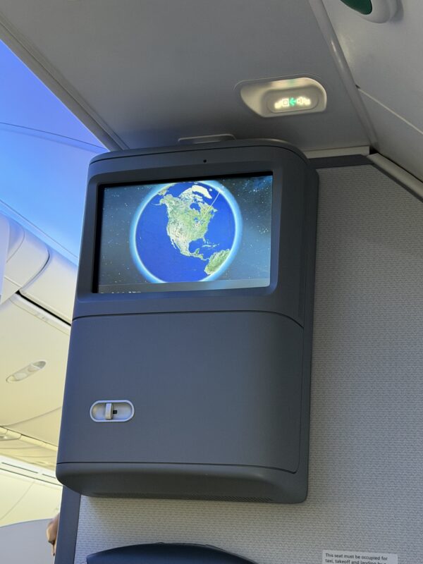 a screen on a plane