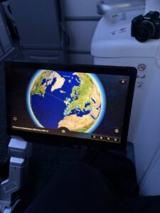a screen on a plane