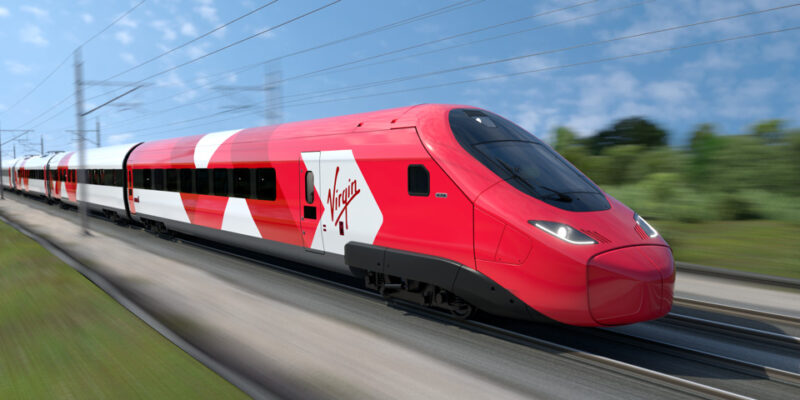 Virgin Trains Alstom Avelia Stream in motion, Image, Virgin Group