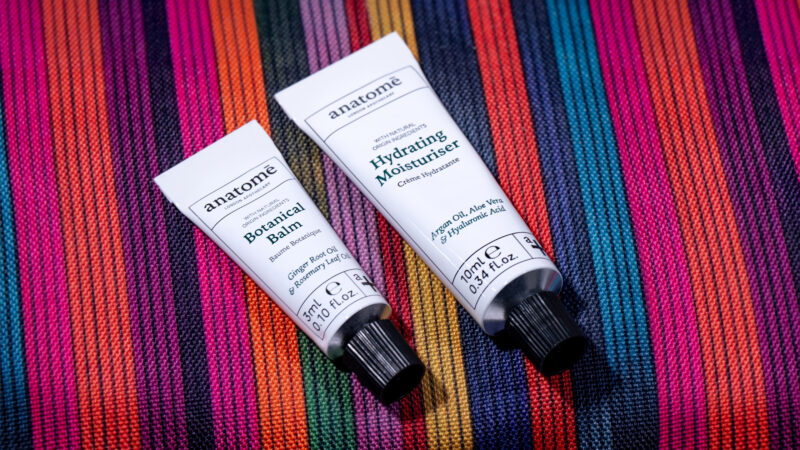 Close up of 2 skin care products by the skincare brand anatomē