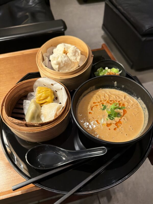 a plate of food on a table