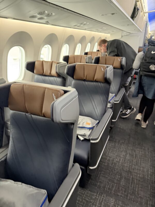 a man standing on a plane