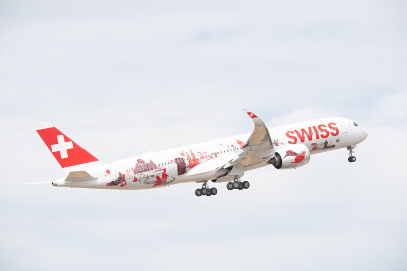 SWISS International Air Lines Airbus A350-900 on a test flight - Image, Airbus