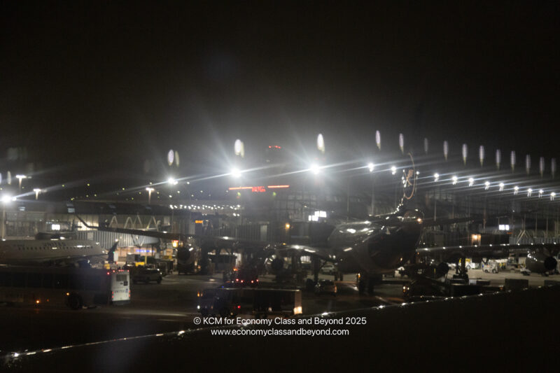 an airplane at an airport