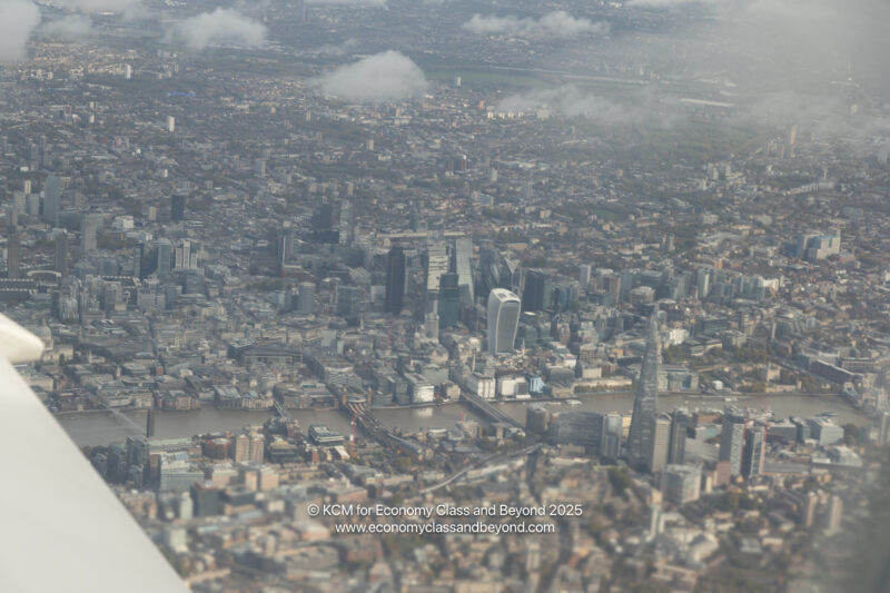 an aerial view of a city