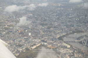 an aerial view of a city