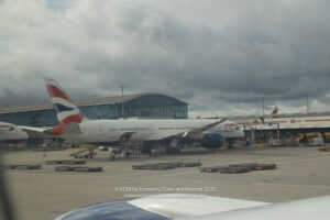 a plane at an airport