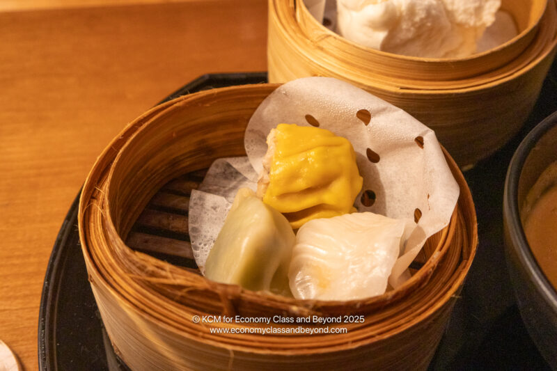 a basket of dim sum