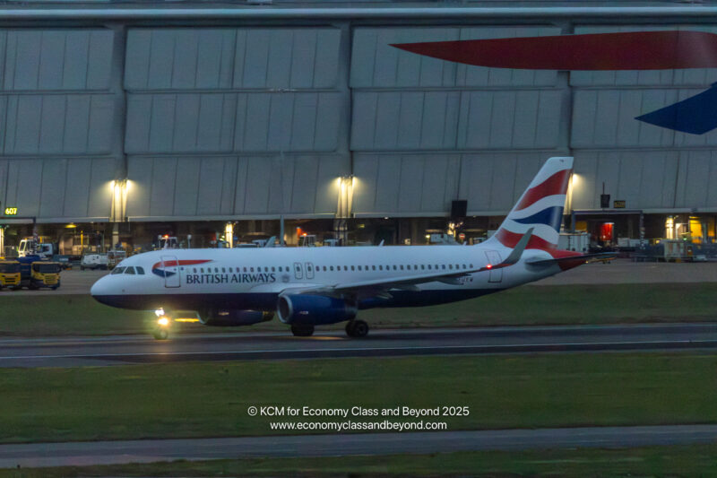 a plane on the runway