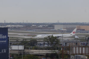 an airplane on the runway